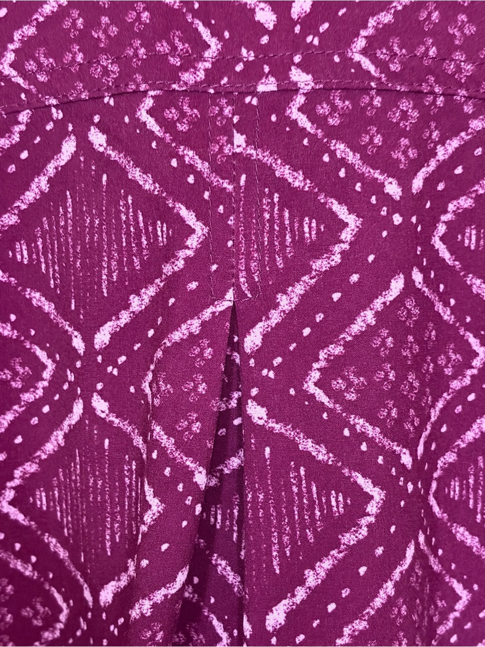 Title Nine Purple Printed Shirt Dress - Picture 7 of 13